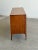 W63 D18.25 H31 Fully restored vintage 1950s mid century credenza with original recessed aged hardware. Three smooth...