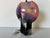 Mid-Century Modern 1980s Vintage Handmade and Hand-Painted Abstract Ceramic Table Lamp For Sale - Image 3 of 12