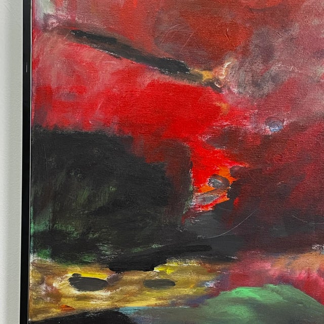 Wood 1970 Raymonde Desabres (French, 1925-2020) - Abstract Figurative “The Champ” by Raymonde Desabres (French, 1925-2020) Signed/Framed For Sale - Image 7 of 8