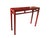 Late 19th Century Solid Elm Red Lacquer Console Table For Sale In Greensboro - Image 6 of 6