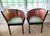 This lovely pair of barrel chairs, known as the Sinistra chairs, was designed by Paul Haigh in the late 1980’s. The...