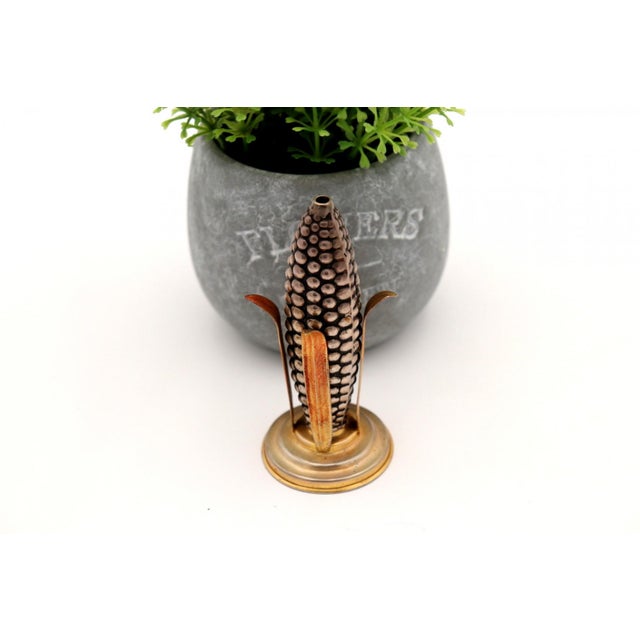 Silver Corncob Toothpick Holder, in Good conditions. Designed 1920 to 1949