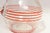 Art Deco Blown Glass Red Striped Bulbous Form Pitcher / Jug For Sale - Image 12 of 15