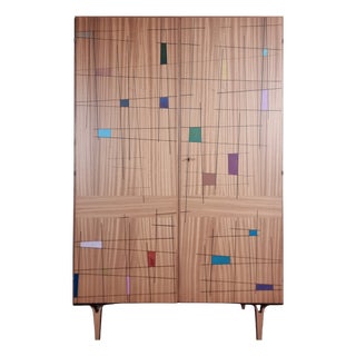 Vintage Wardrobe by Francisek Mezulanik, 1960s For Sale