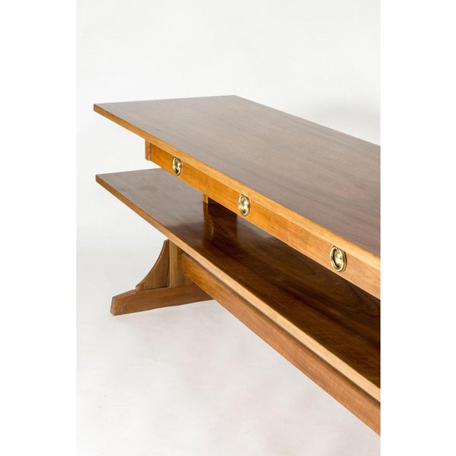 Mahogany Library Table by Josef Frank from Svenskt Tenn, 1950s For Sale - Image 6 of 10