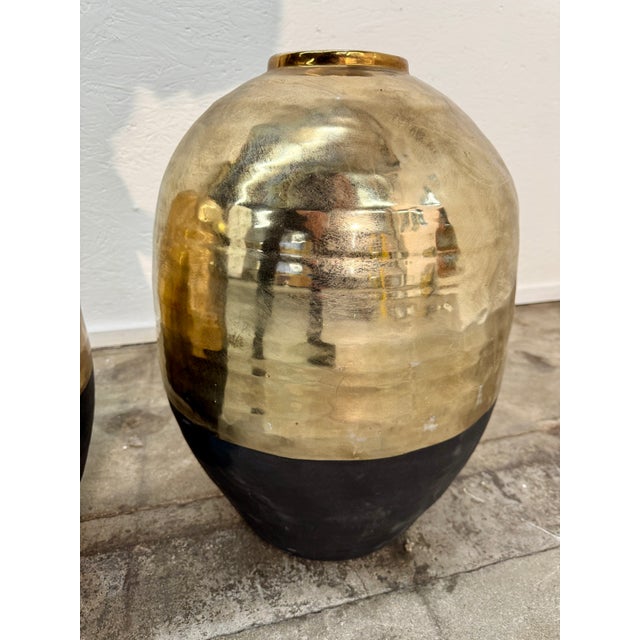 Pair of Large Vases, Italy, 1970s For Sale In Los Angeles - Image 6 of 6