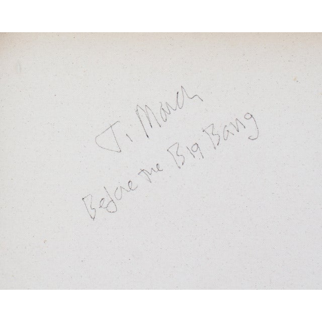 White Late 20th Century “Before the Big Bang” Abstract Acrylic on Canvas Painting by James Massena March For Sale - Image 8 of 10