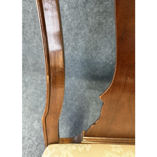 Late 20th Century Set of 6 Bernhardt High Back Cherry Dining Chairs For Sale - Image 14 of 15