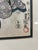 Antique Japanese ukiyo-e Woodblock Print Artwork By Utagawa Toyokuni III (Kunisada). Black frame measures: 21 inches by 16...