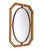 Art Deco Octagonal Hand Carved Wooden Mirror, 1920 For Sale - Image 4 of 7