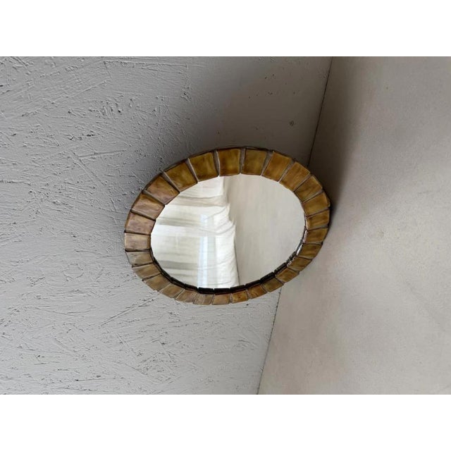 Ceramic Mirror from Mobach, Utrecht, 1960s For Sale - Image 5 of 7