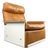 RZ62 High-Back Chair in Cinnamon-Colored Leather by Dieter Rams for Vitsœ, 1960s For Sale