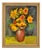 Aleksandr Rodin, Still Life with Yellow Flowers, 1980s, Oil Painting on Canvas For Sale
