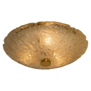 Massive Bubble Blown Murano Glass Flush Mounts or Wall Lights, 1960s