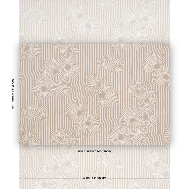 A groovy floral stripe with Op Art appeal, Chaney Floral is a contemporary, thoroughly original pattern based on artwork...