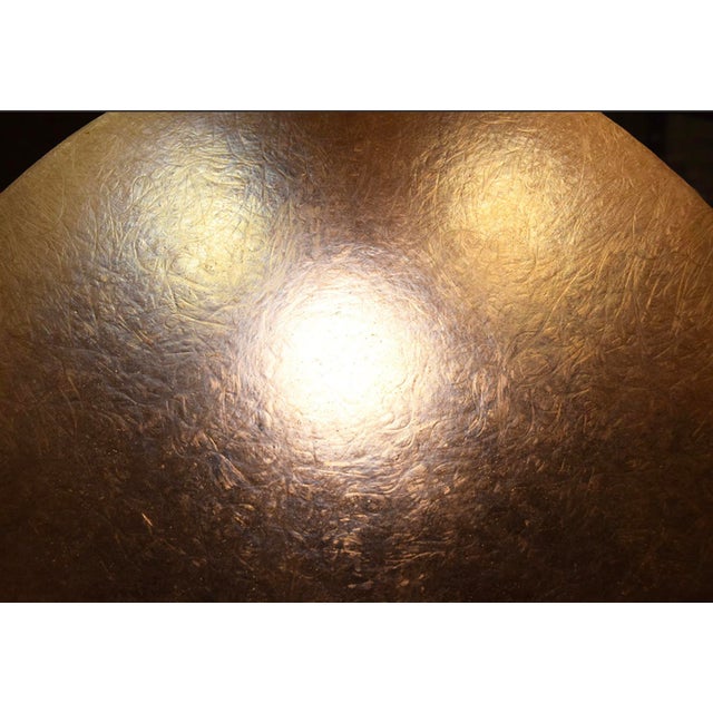 Large Lamperti Pendant Light in Fiberglass and Brass, 1970s For Sale - Image 11 of 12