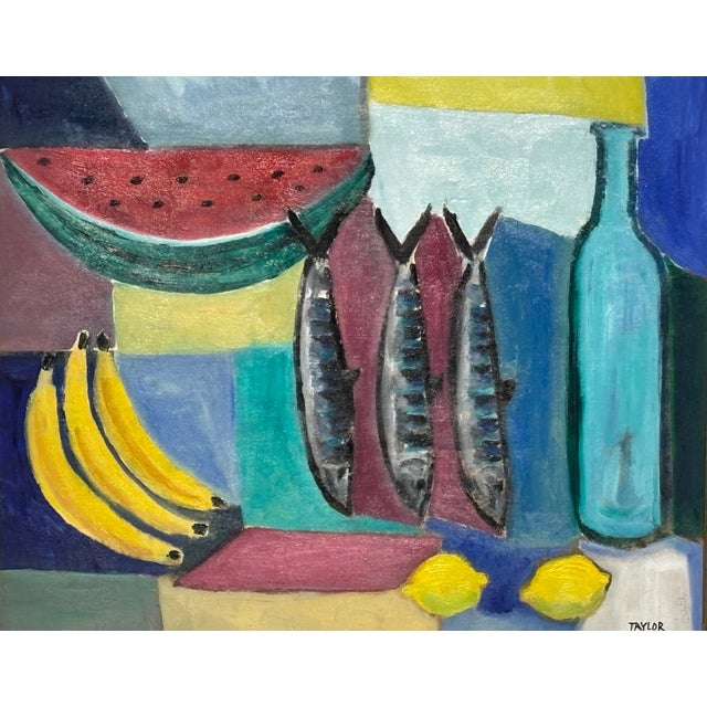 Early 21st Century Still Life Painting 'Tres Pescados' by California Artist Jonathan Taylor For Sale - Image 5 of 6