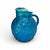 1970s Blue Anchor Hocking Glass Pitcher and 10 Glasses, Lido Milano Pattern For Sale In Washington DC - Image 6 of 6