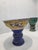 Antique Yellow and Blue-Glazed Planter Pot From Guangdong Province With Stand For Sale - Image 4 of 4