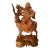 1970s Asian Wood Carving Immortal Shouxing on a Deer For Sale