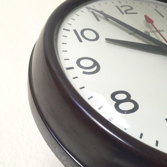 MCM General Electric Second Hand Wall Clock Chairish