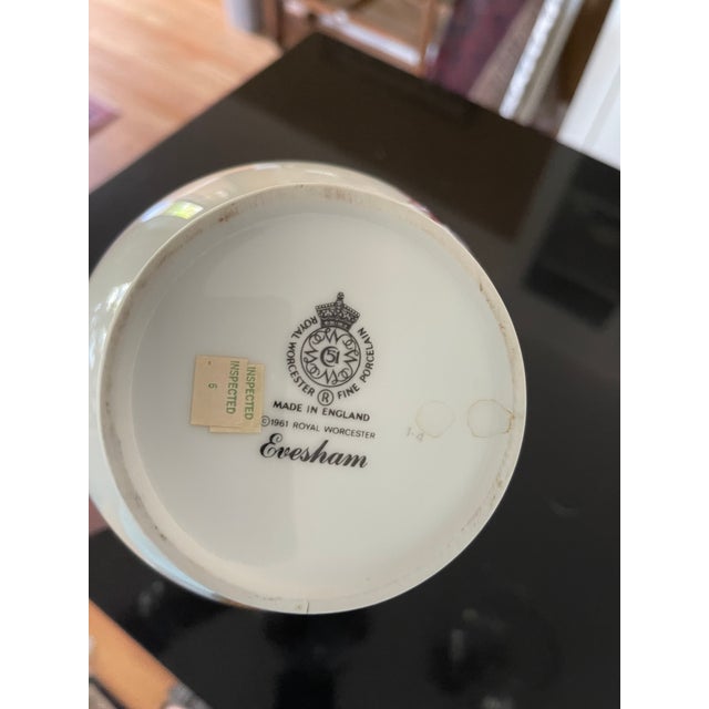 Farmhouse English Evesham Gold Chloe Vase - 8.5" H For Sale - Image 4 of 4