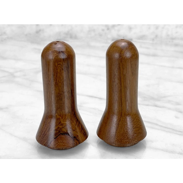 Mid-Century Modern Teak Cruet Serving Salt & Pepper Set For Sale - Image 11 of 12