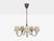 1950s Nordiska Kompaniet, Chandelier, Green Lacquered Wood, Brass For Sale In New York - Image 6 of 13