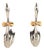 New Pair of Mikimoto Silver-Plated Swans with Gold Bows - Wedding Place Cards For Sale