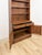 Brown Handmade Pine Walnut Tone Bookcase Desk Drawers Cabinet Antique Style For Sale - Image 8 of 16