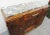 French Art Deco Carved Walnut Marbletop Sideboard For Sale - Image 11 of 12