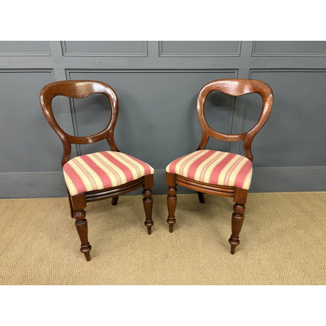 Victorian Mahogany Dining Chairs, 1880, Set of 10 For Sale - Image 9 of 12