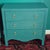 2020s Hollywood Regency Green Painted 3-Drawer Chests Nightstands Credenza, a Pair For Sale - Image 5 of 12