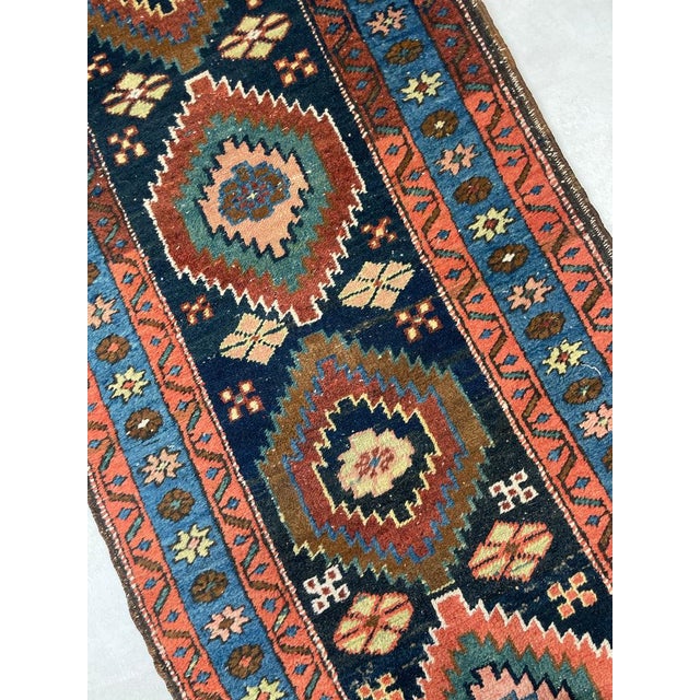 Northwest Vintage Runner Persimmo Pastel Hues Rug2.9 x 9.8 For Sale - Image 4 of 11