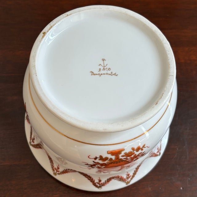 Mid-20th Century Chinoiserie Porcelain Cachepot For Sale - Image 15 of 17
