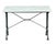 A fine Parisienne bistro table from the Belle Époque era, featuring a rectangular figured white marble top set upon a...