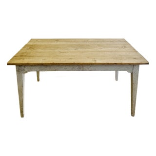 French Dining Table in Oak For Sale