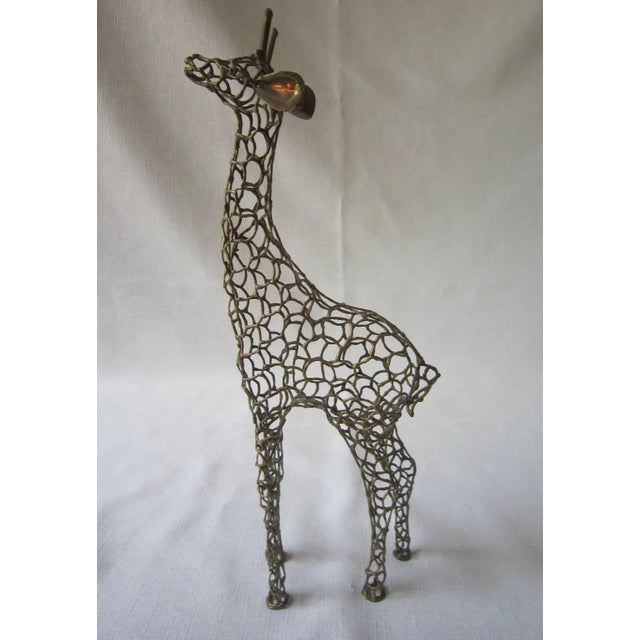 Modern Metal Girafe Sculpture For Sale - Image 3 of 6