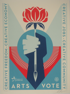 Shepard Fairey, Arts for vote, Lithograph