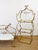 Vintage 1960s Italian Gold Gilt Curvy Tiered 2pc Etagere Shelf For Sale - Image 14 of 17