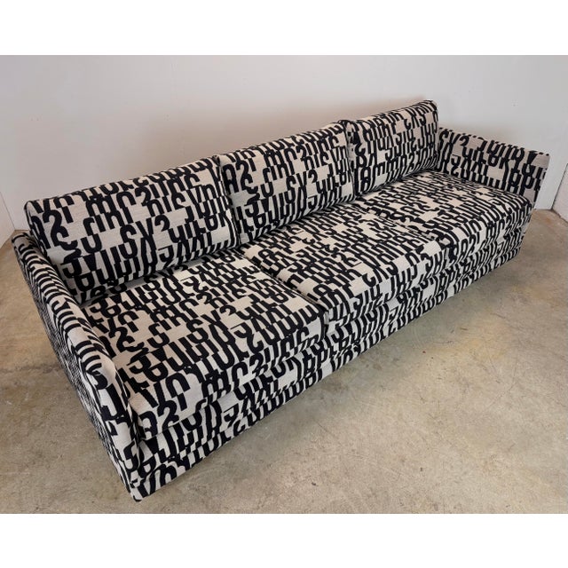 Oyster Gray Vintage Directional Design by Sedgefield Milo Baughman / Paul McCobb Style Sofa Restored For Sale - Image 8 of 12