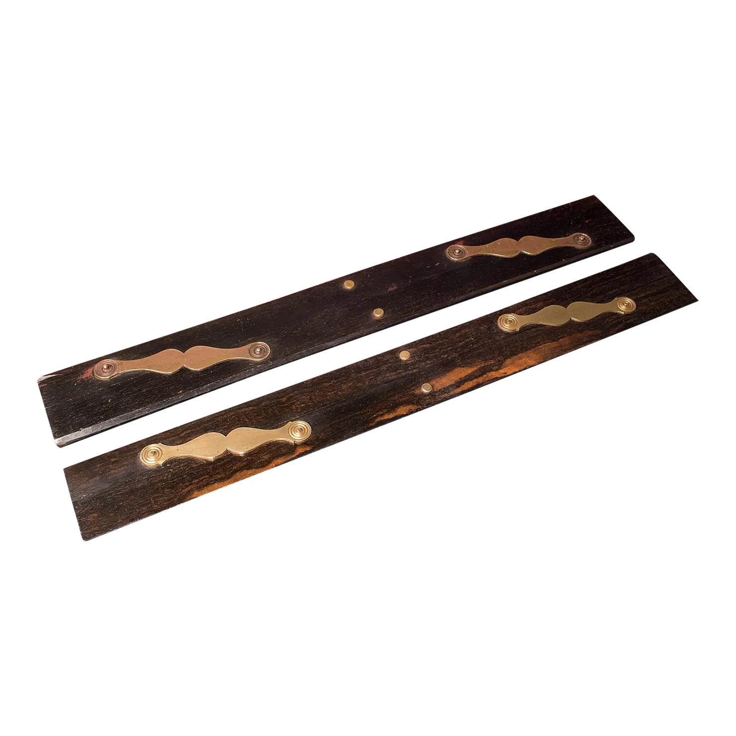 1900s Victorian Pair of English Antique Parallel Rulers, Coromandel ...