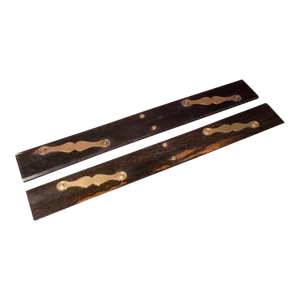 1900s Victorian Pair of English Antique Parallel Rulers, Coromandel, Draughtsman's Instrument