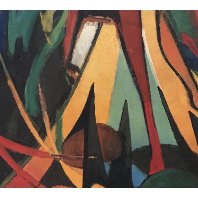 Xavier Albert Fiala, Phoebus, 1945, Oil on Wood For Sale - Image 4 of 9
