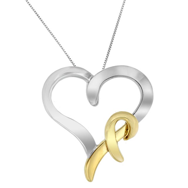 What can be a better gift for the lady love in your life then this Two-Toned Heart Shaped Pendant? Dazzling yet elegant,...