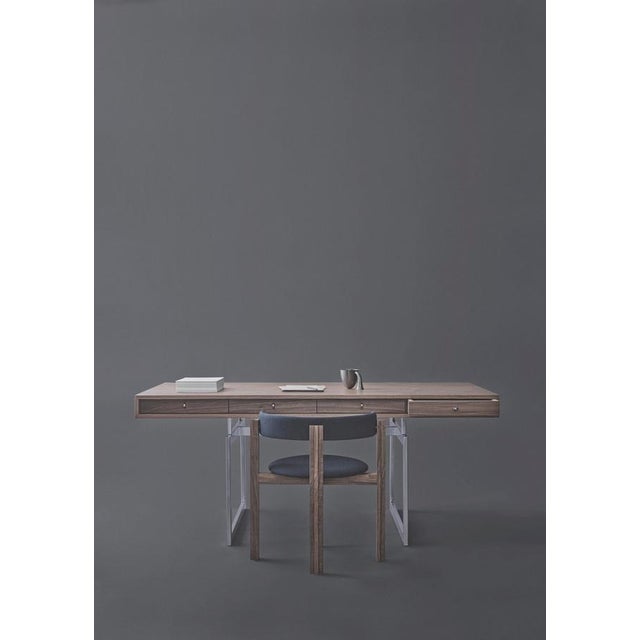Stainless Steel and Natural Oak Office Desk by Bodil Kjaer for Karakter For Sale - Image 13 of 16