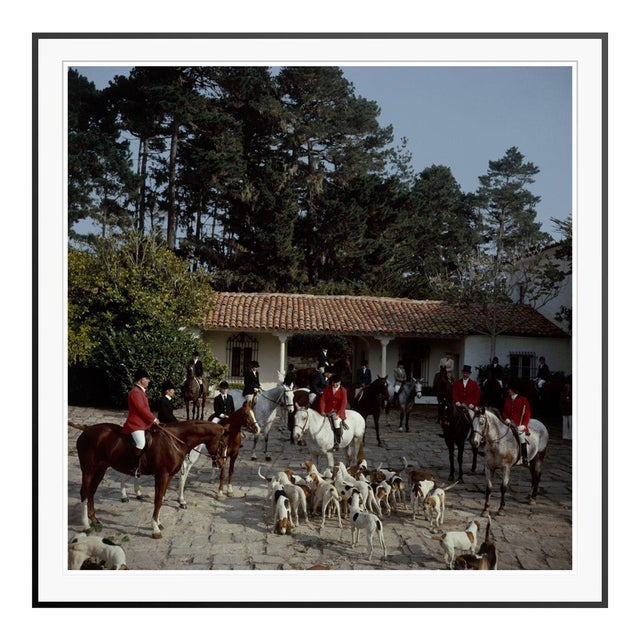 Pebble Beach Hunt 1976 by Slim Aarons Framed C-Print For Sale