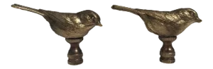 Sparrow Finials - Pair