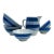 Collection of Blue & White English Pottery - Bowls & Pitcher - 6 PCS For Sale