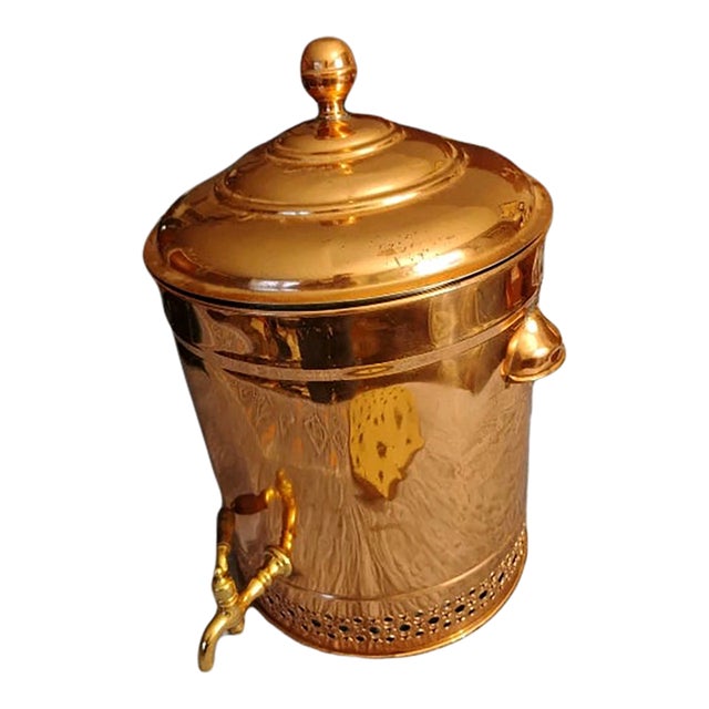 Antique Late 19th Century Copper Water Cooler For Sale